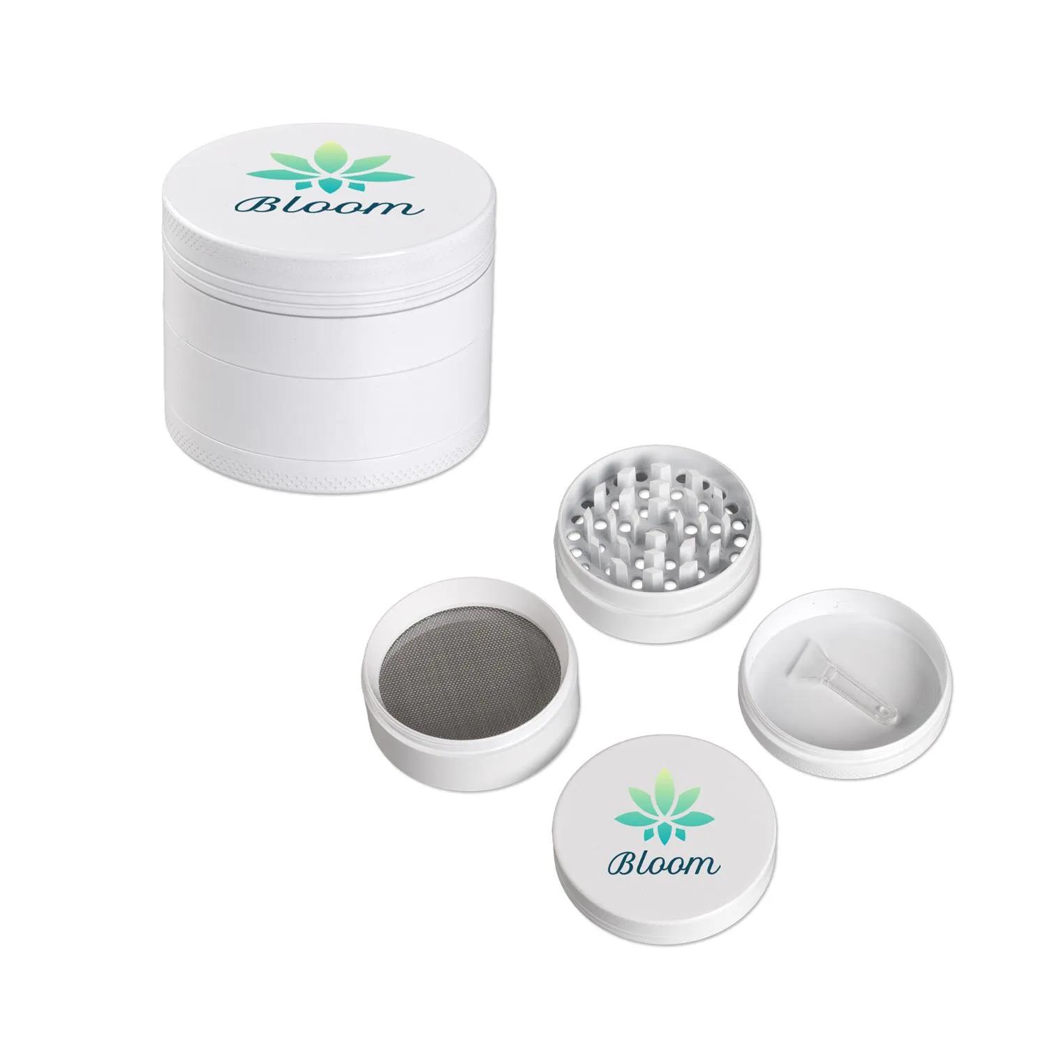 Metal Herb Grinder 4 Piece Custom Branded - 50mm - product view 2