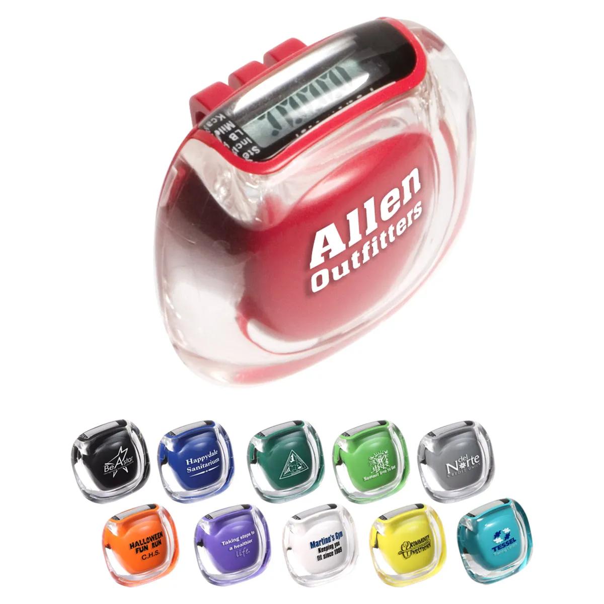 Clearview Pedometer - promotional product with custom logo