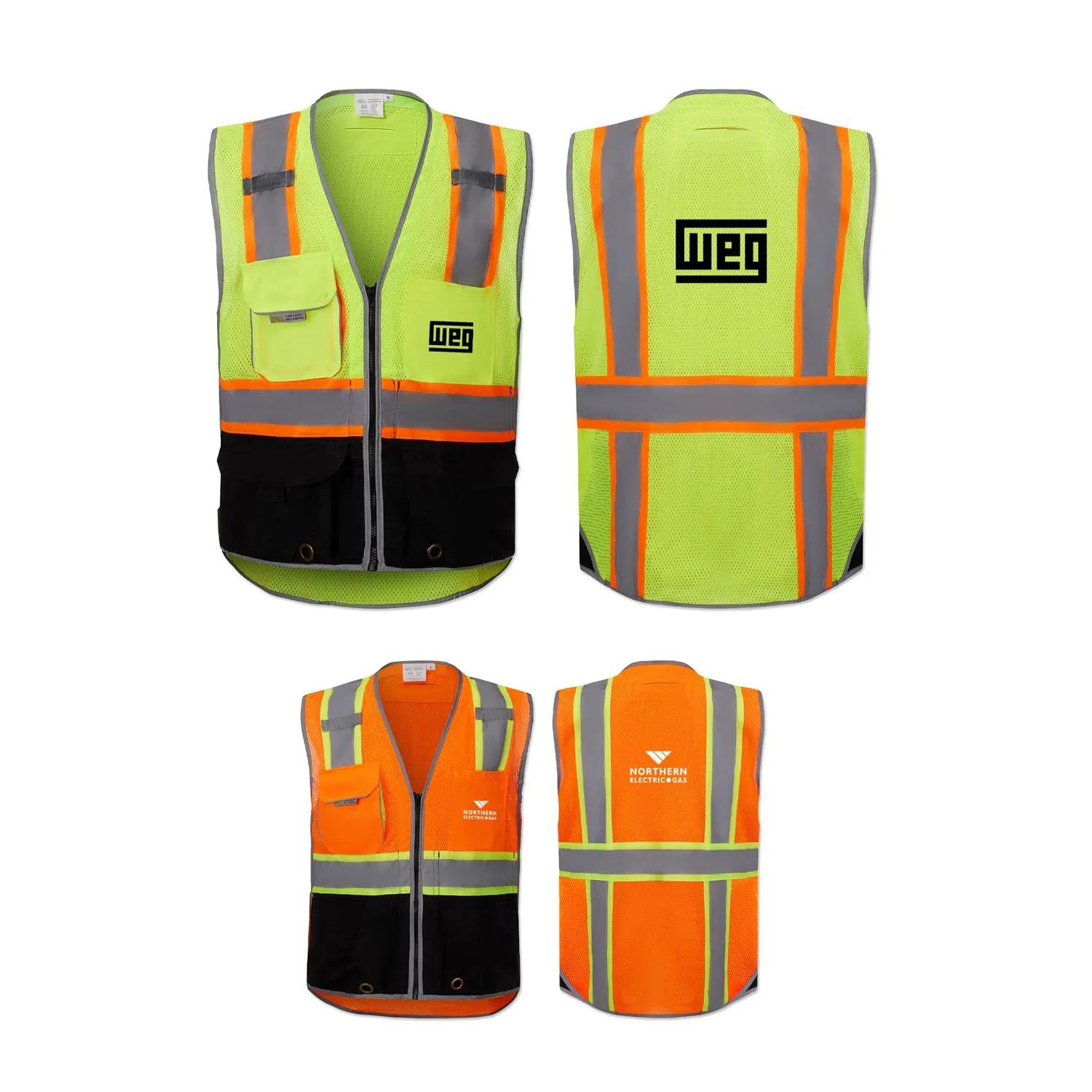Safety Vest with iPad Pocket Polyester Class 2 - Black