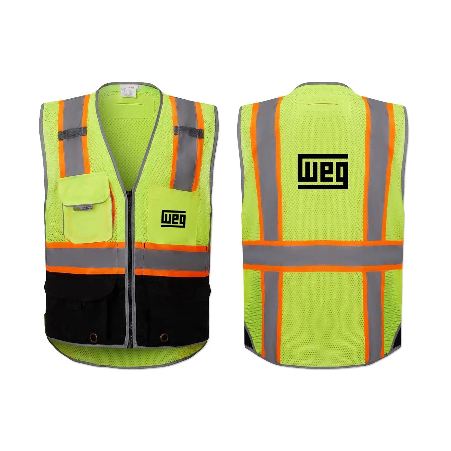 Safety Vest with iPad Pocket Polyester Class 2 - Black - product view 2