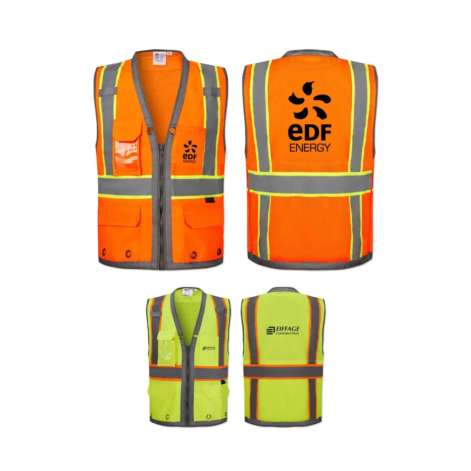 Surveyor Safety Vest with iPad Pocket Polyester Class 2