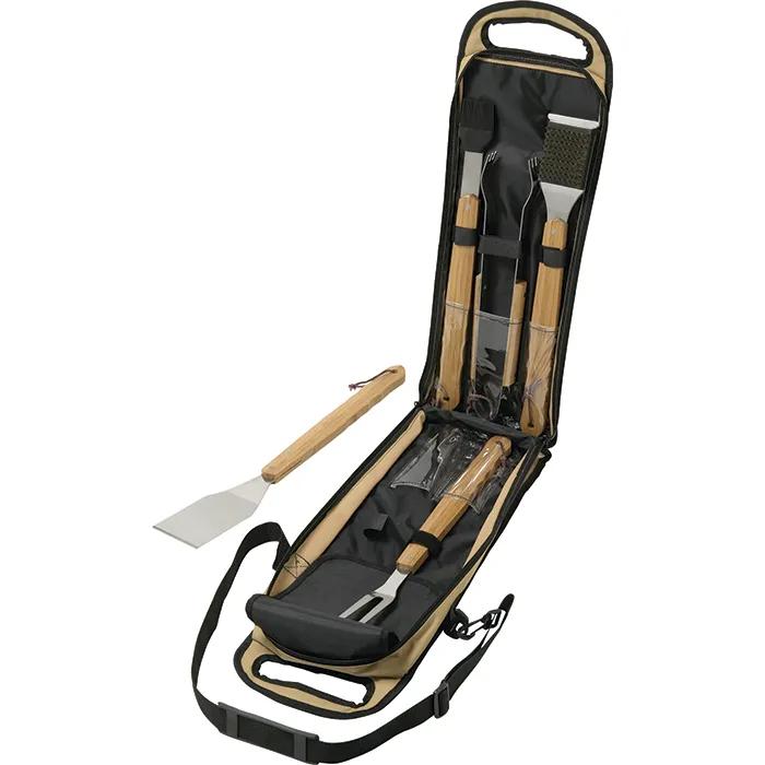 5 Piece Bamboo BBQ Set - product view 3