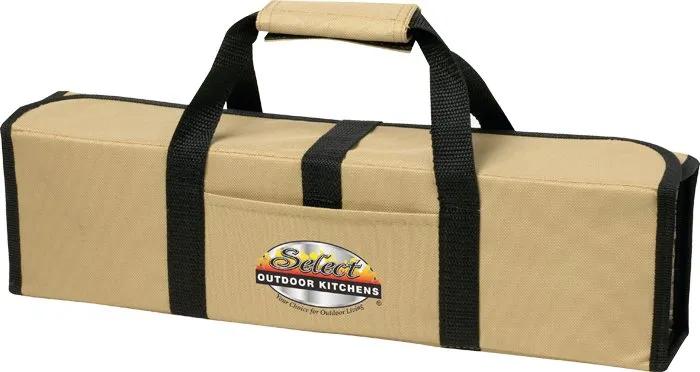 5 Piece BBQ Set (Bamboo) in Roll-Up Case - product view 3