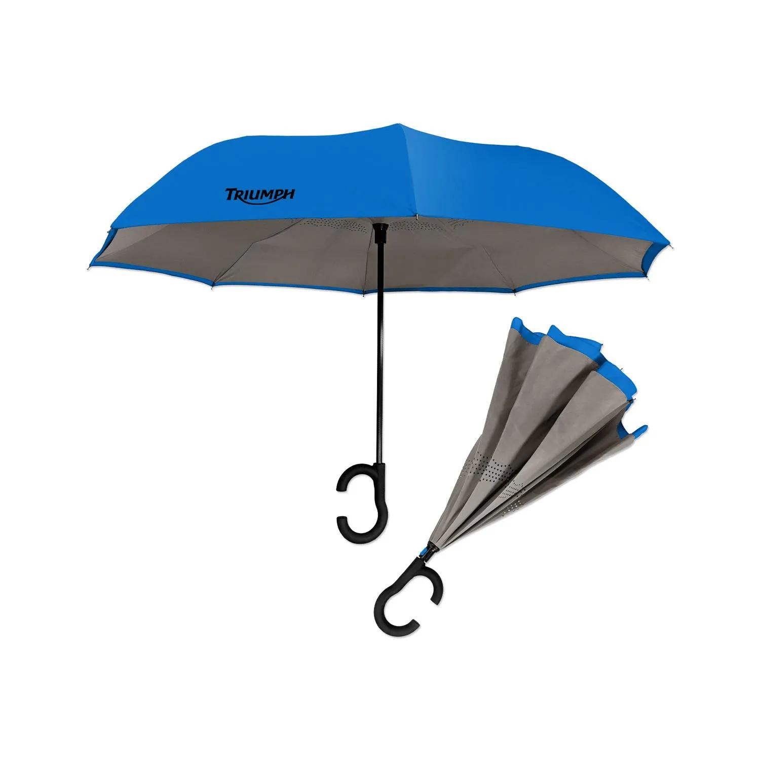 Inverted Umbrella Dual-Tone Polyester Auto-Open - product view 7