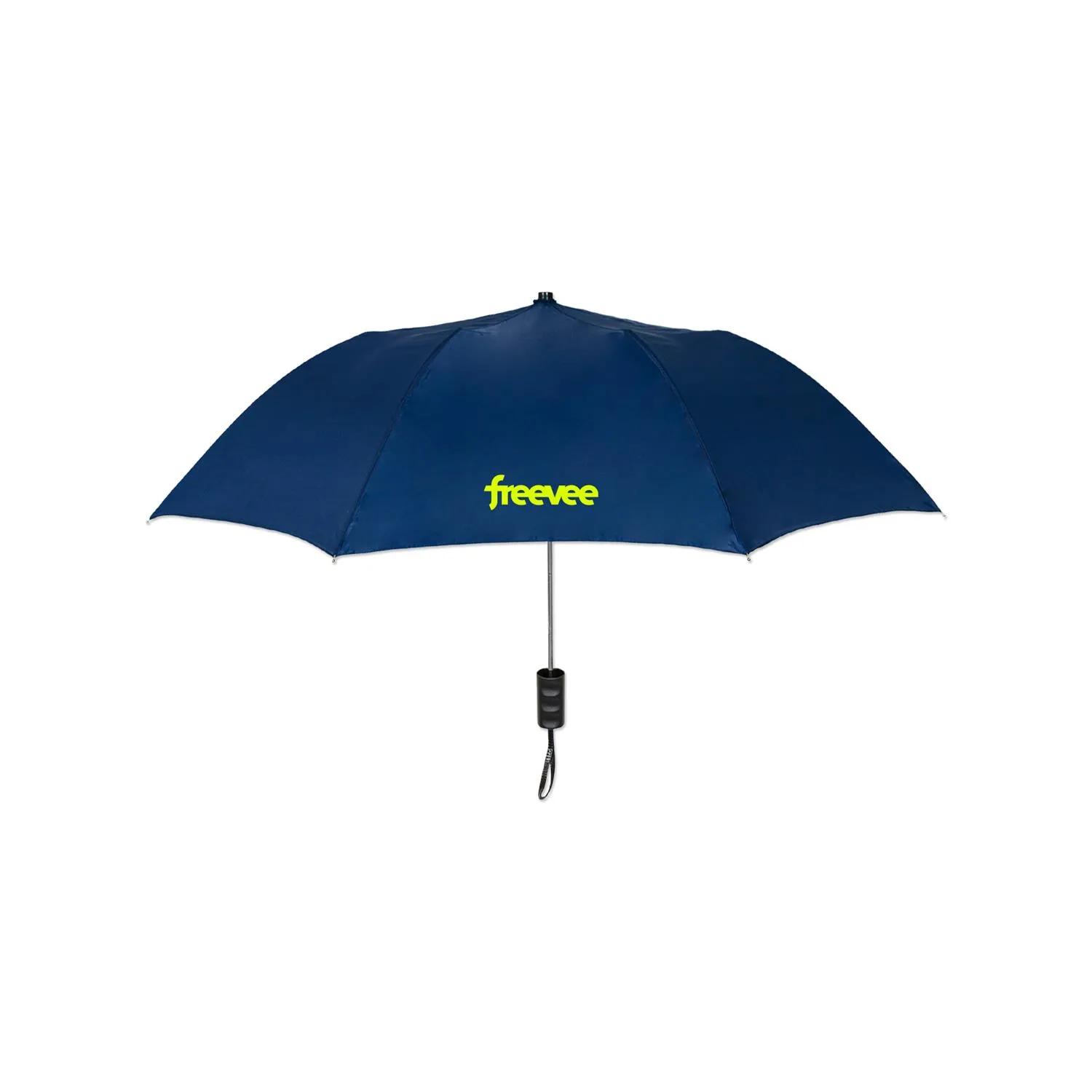 Folding Umbrella Solid Colors Auto-Open Polyester - product view 3