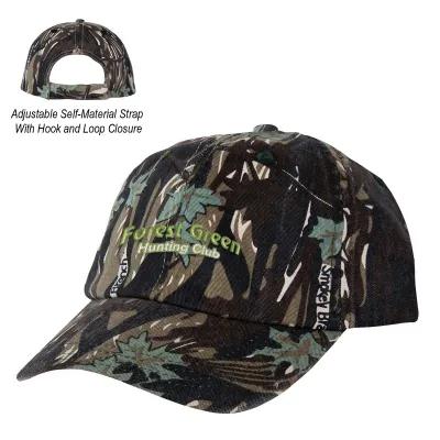 Baseball Cap Camouflage Cotton Twill Unstructured (One Size)