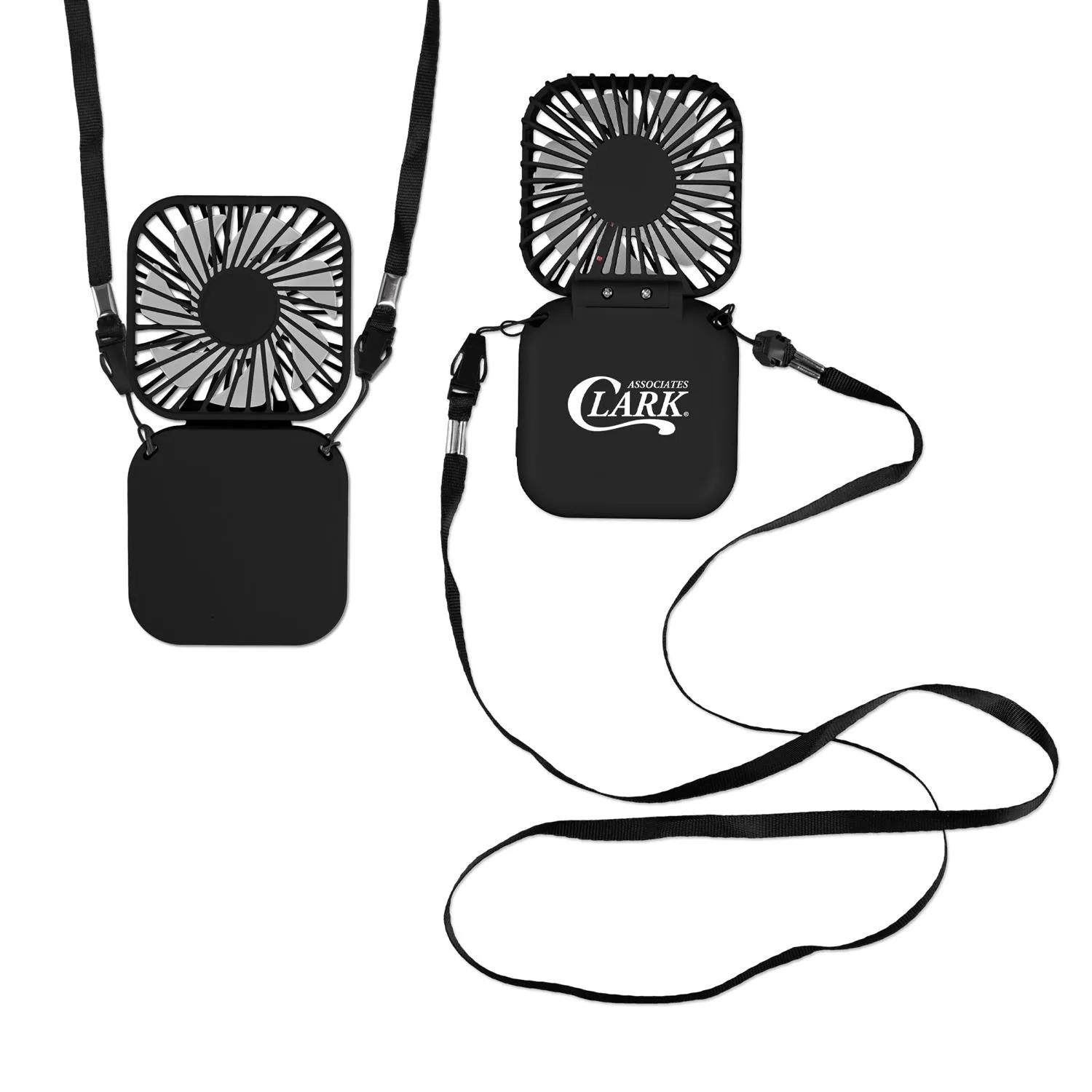 Foldable Fan Necklace Wearable Hands-Free Cooling - product view 3