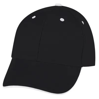 Baseball Cap Brushed Cotton Structured Trimmed Visor (One Size) - product view 3
