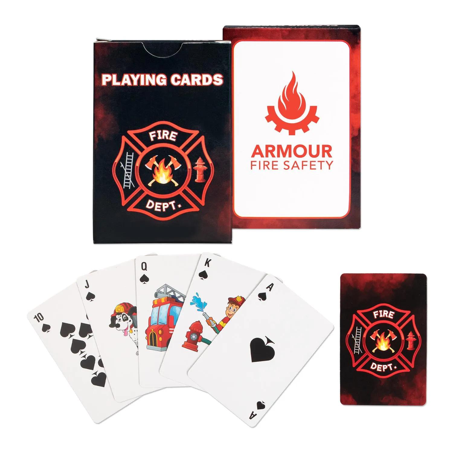 Fire Safety Playing Cards Standard Deck Custom - 52 Cards