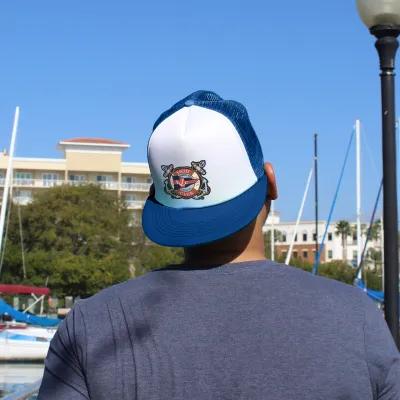 Trucker Cap Flat Bill Polyester Foam - 5 Panel - product view 4