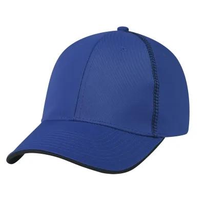 Baseball Cap Contrast Stitch Polyester - 6 Panel - product view 2