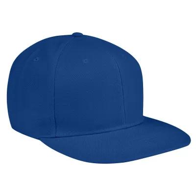 Snapback Cap Flat Bill Acrylic Wool Blend - 6 Panel - product view 2