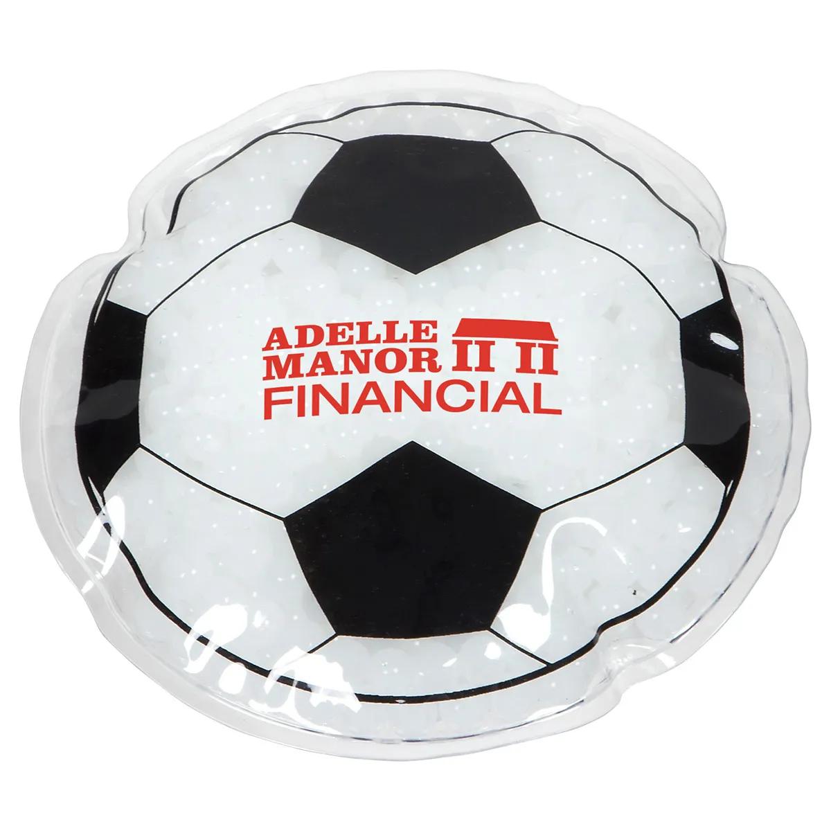 Soccer Ball Hot/Cold Pack - promotional product with custom logo