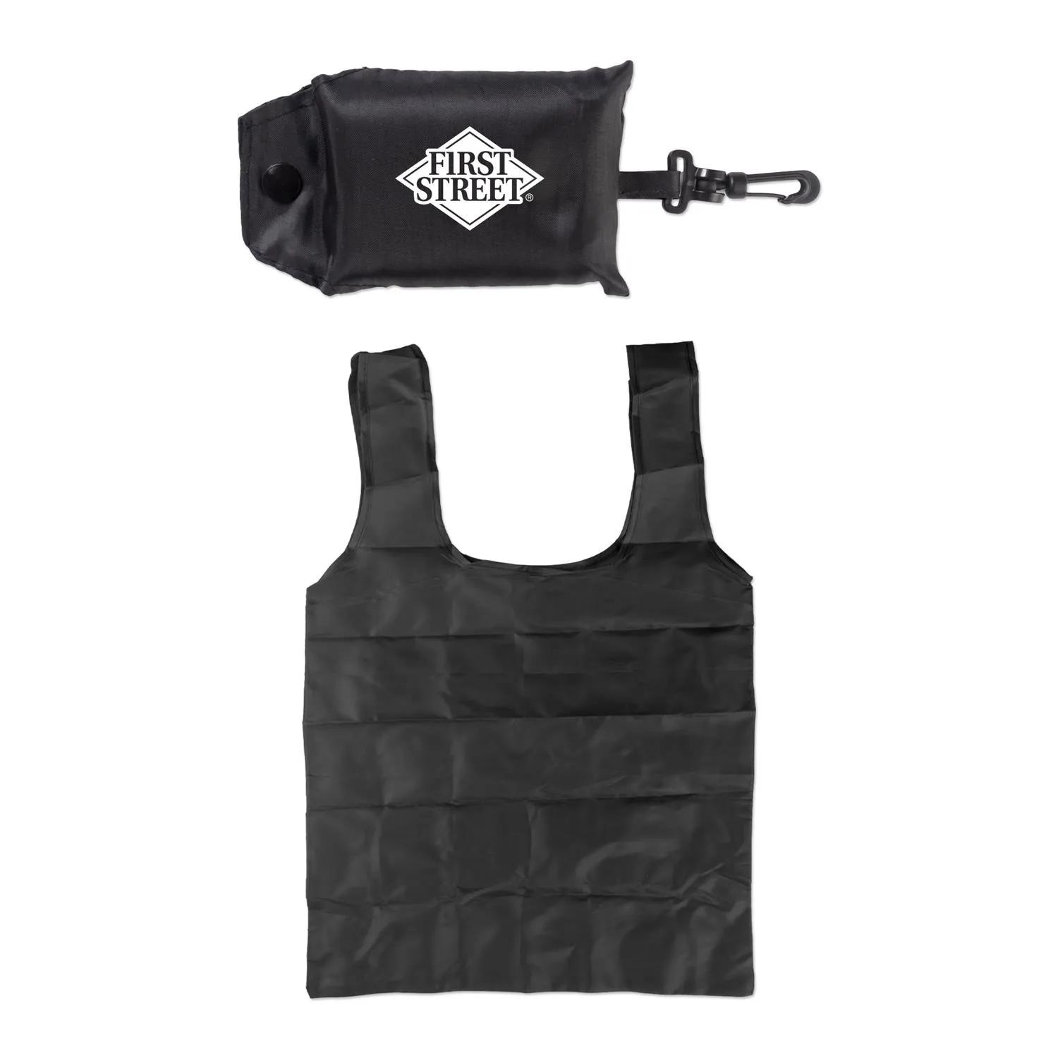 Foldable Tote Bag Keychain Pouch Compact Carry - product view 2