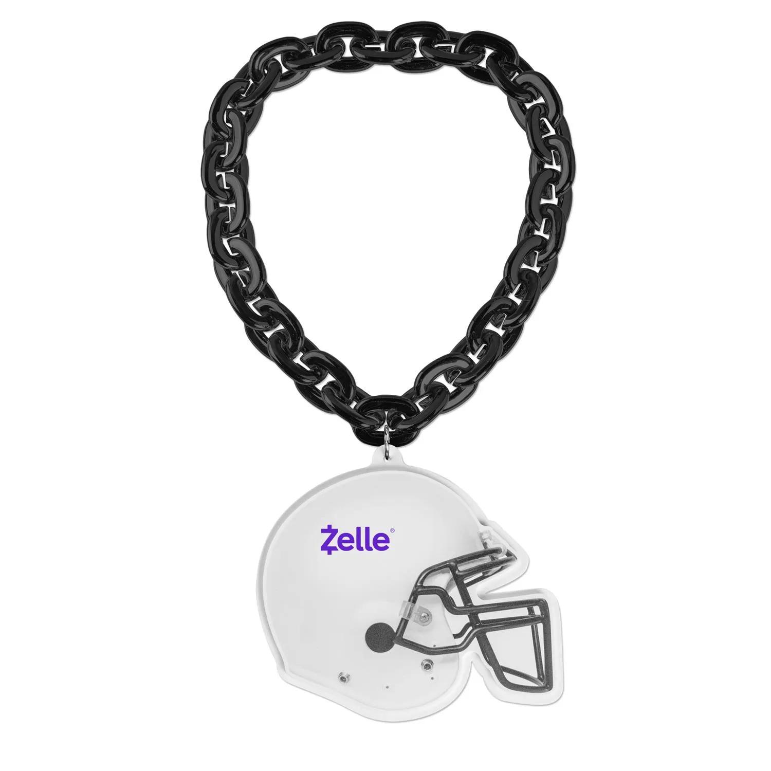 Football Helmet Medallion EVA Jumbo Chain - 7.5 in - product view 5