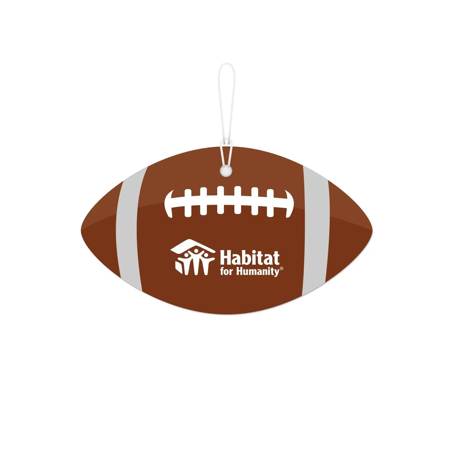 Air Freshener Football Shape Custom Cardboard Scented