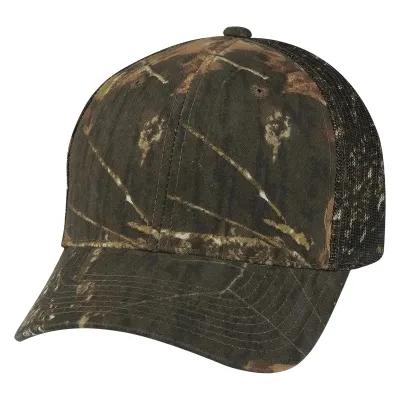 Baseball Cap Camouflage Mesh Back Cotton Polyester - product view 3