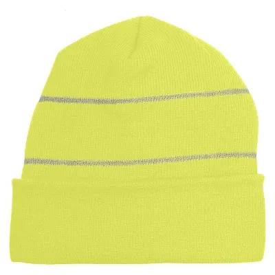 Beanie Knit Reflective Stripes Acrylic - One Size - product view 2