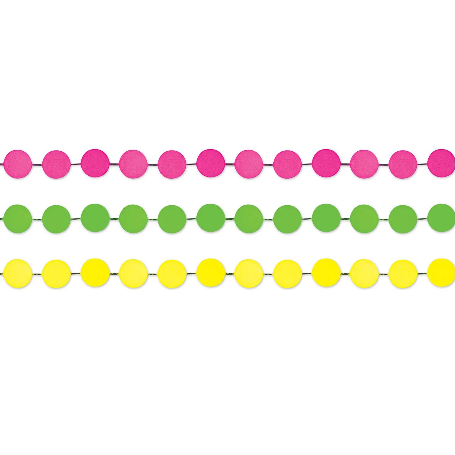 Glow in the Dark Bead Necklace Silicone - 42 in