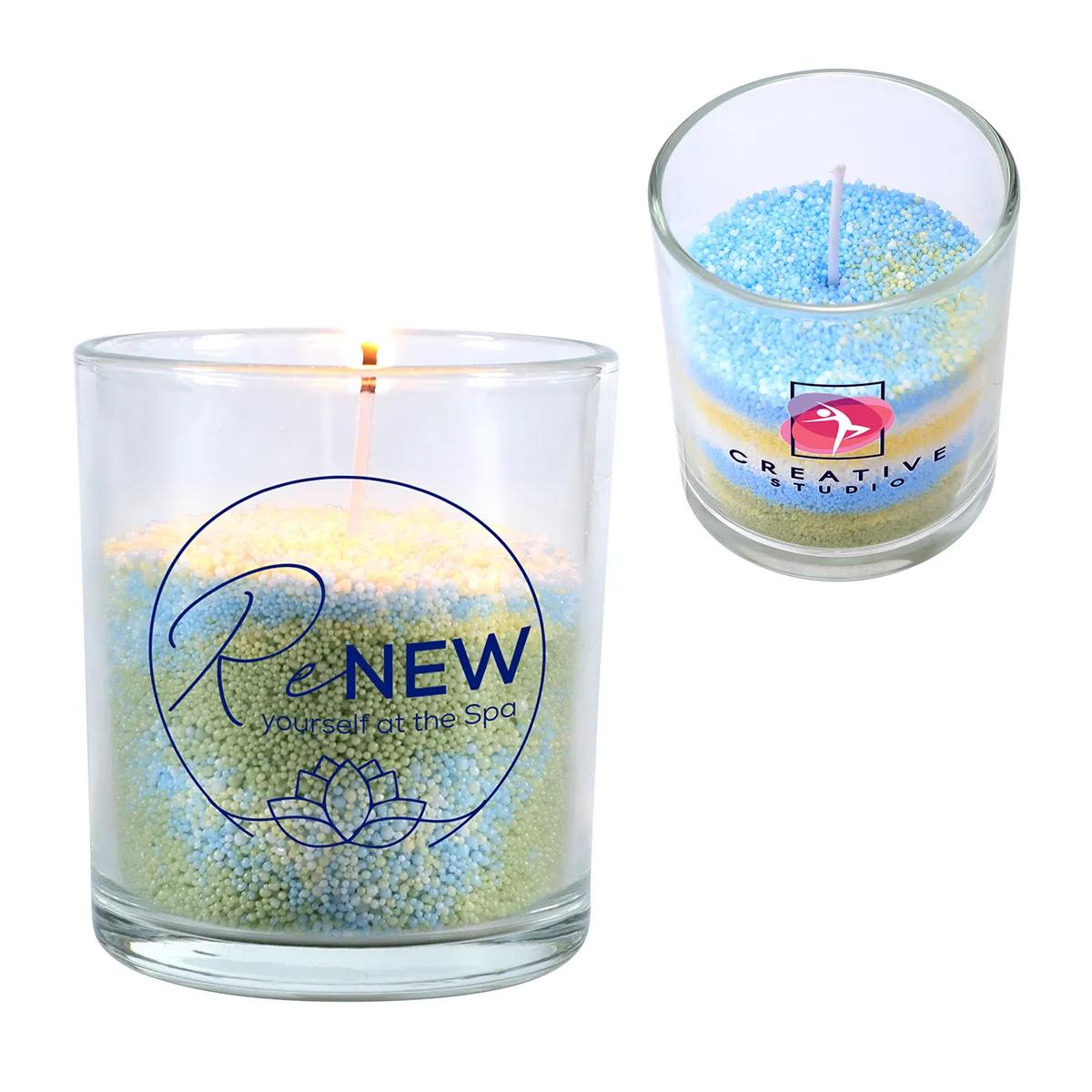 D-I-Y Sand Candle - promotional product with custom logo