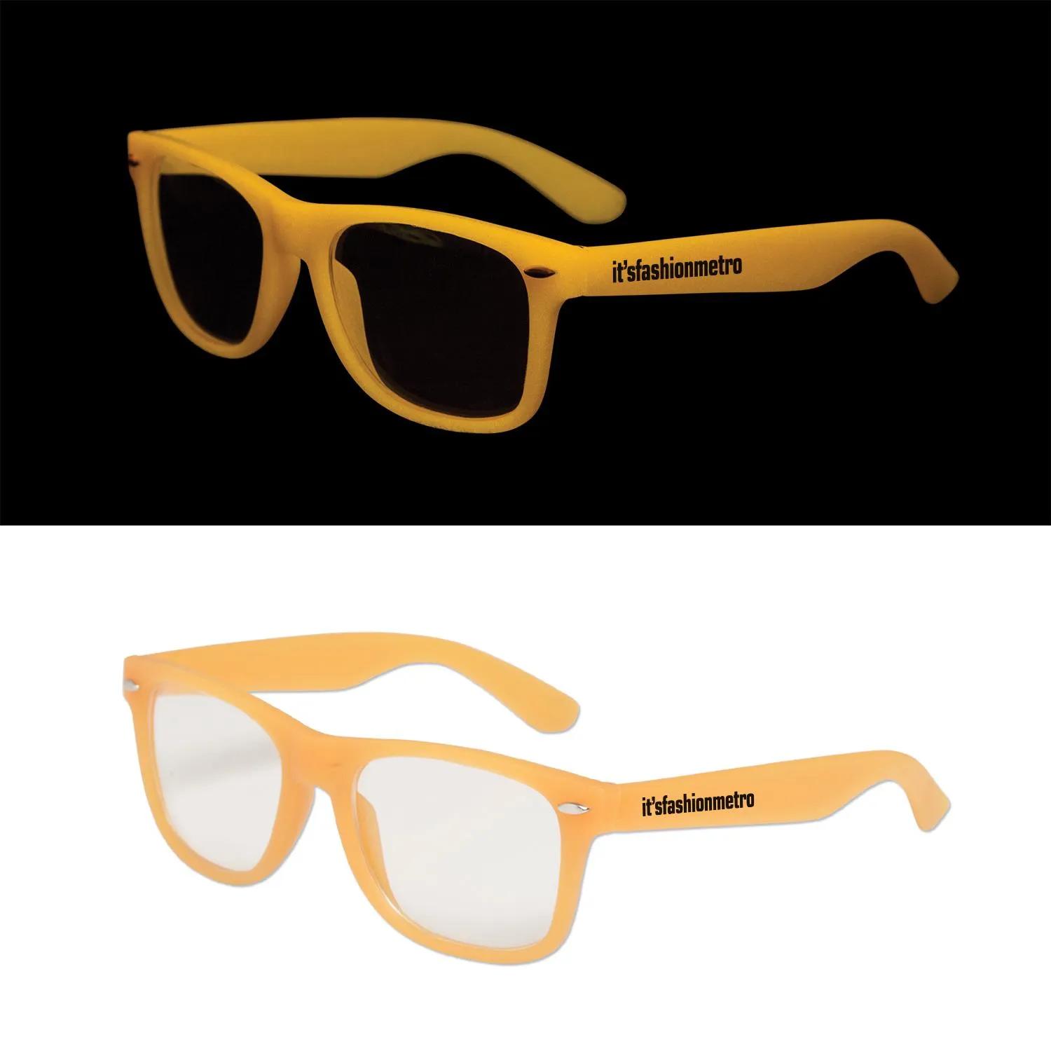 Glow in the Dark Sunglasses Clear Lens Silicone - product view 5