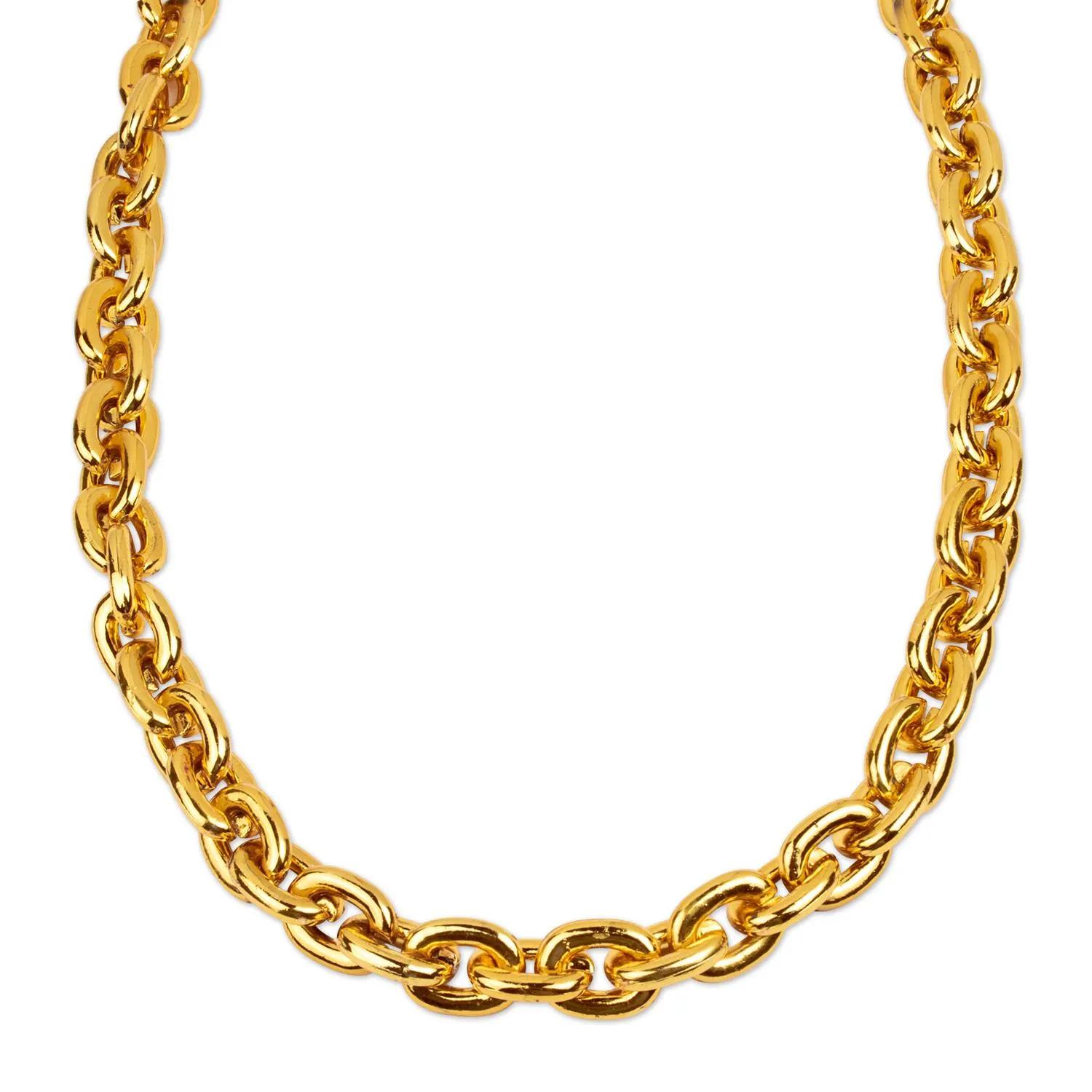 Gold Chain Necklace 80s Style Party Favor