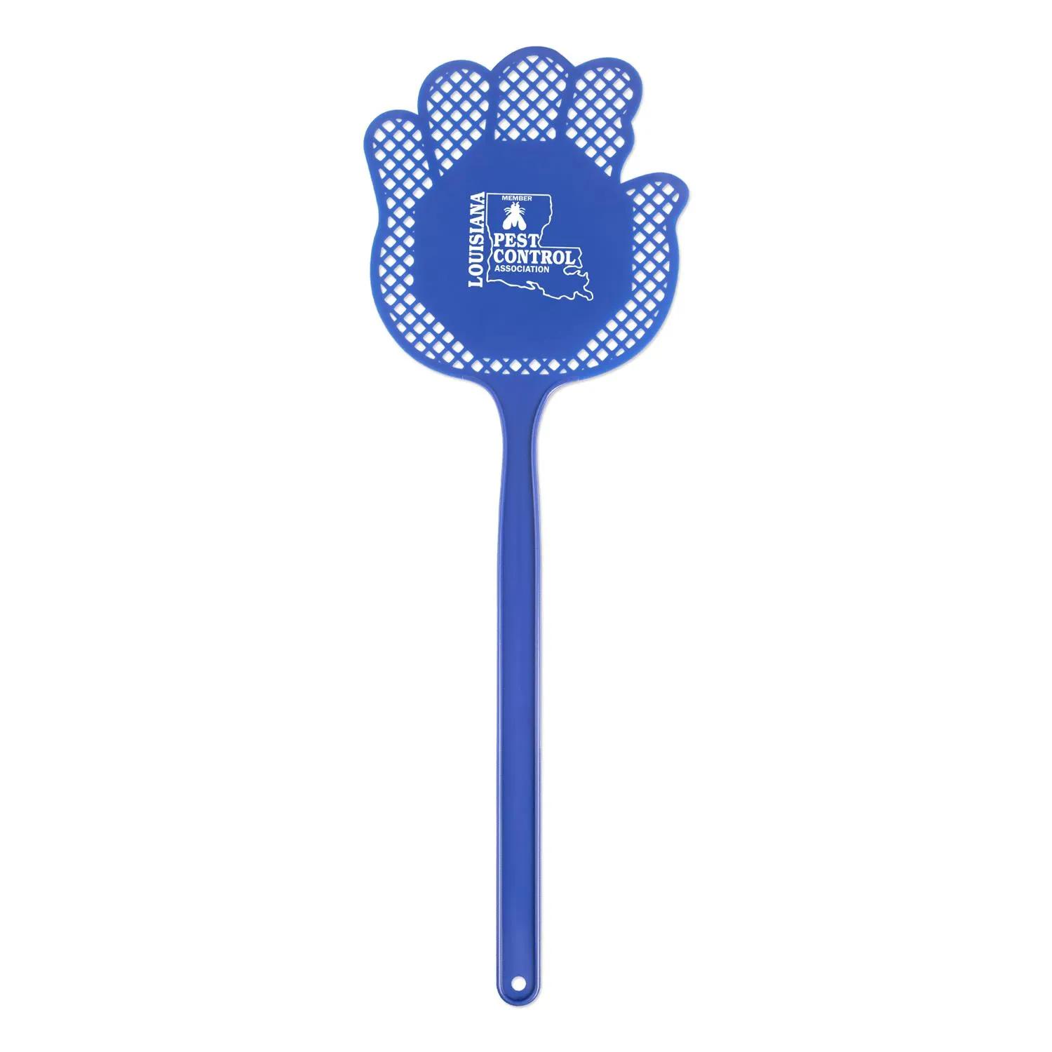 Fly Swatter Hand Shaped Plastic White Blue - 16.25 in - product view 3