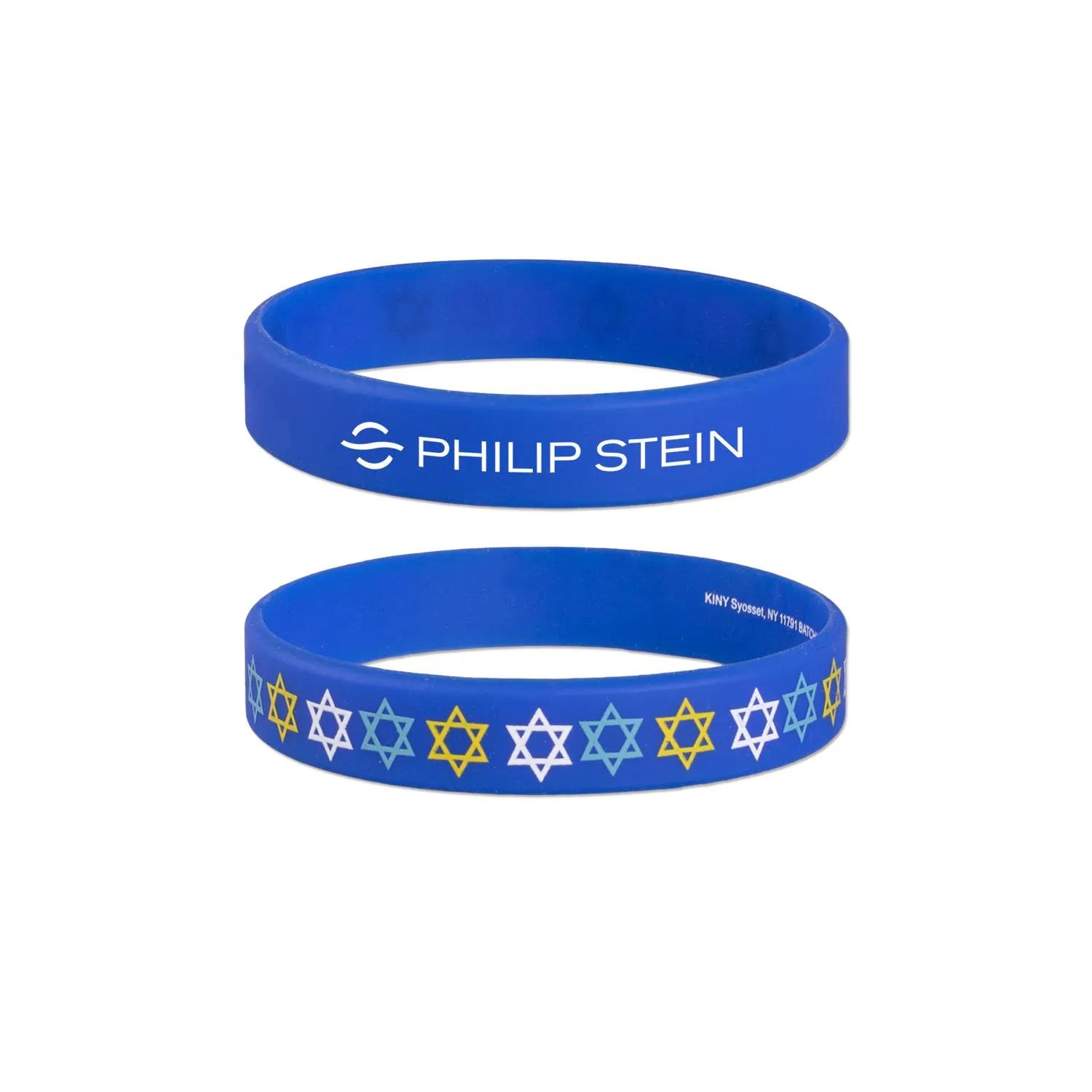 Hanukkah Silicone Wristband Jewish Star Print Holiday