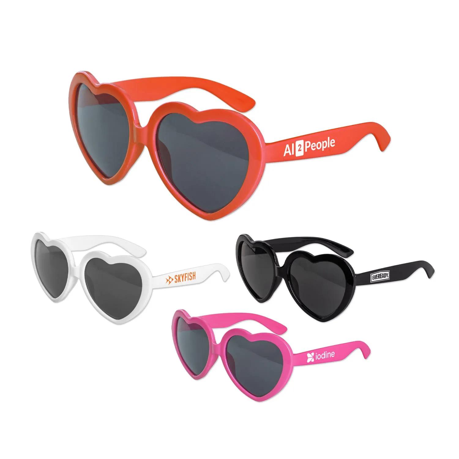 Sunglasses Heart Shaped UV400 Protection Novelty