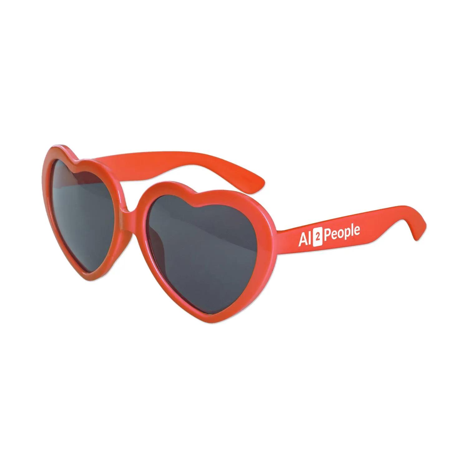 Sunglasses Heart Shaped UV400 Protection Novelty - product view 2