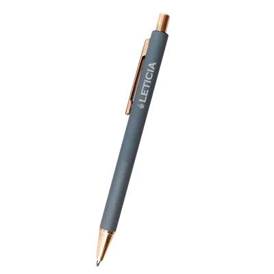 Harlow Recycled Aluminum Pen - Rose Gold Accents - 5.5 in - product view 2