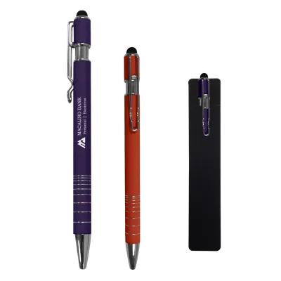Memo Incline Stylus Pen - Rubberized Aluminum - 5.75 in