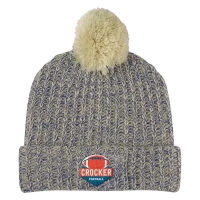 Grace Pom Beanie with Cuff - Acrylic (One Size)