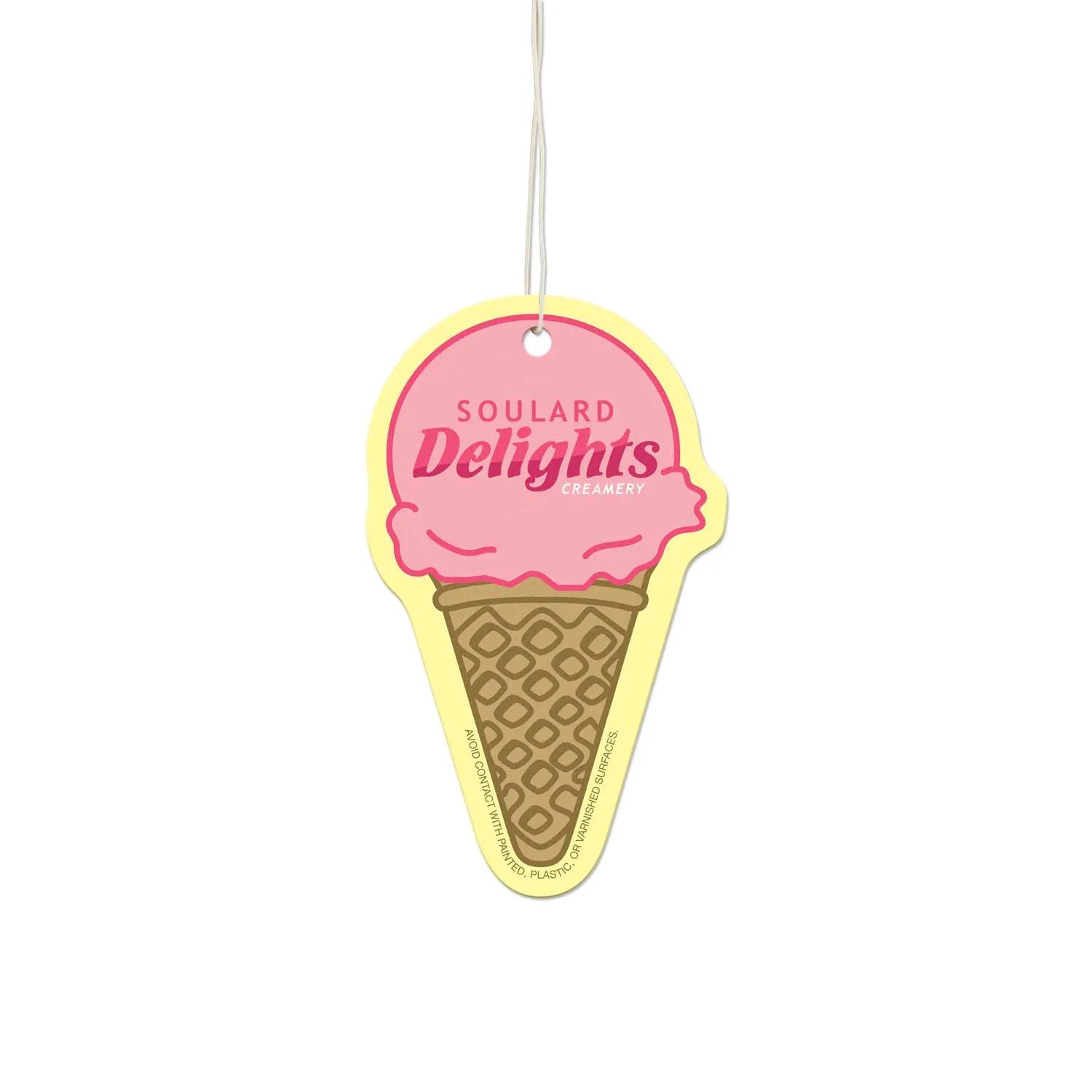Ice Cream Shaped Air Freshener Custom Brand Promotion