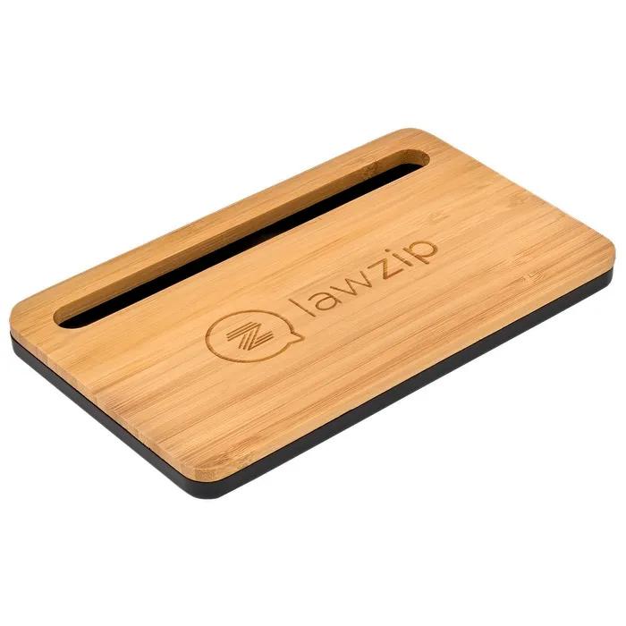5W Bamboo Desktop Wireless Charger - product view 2