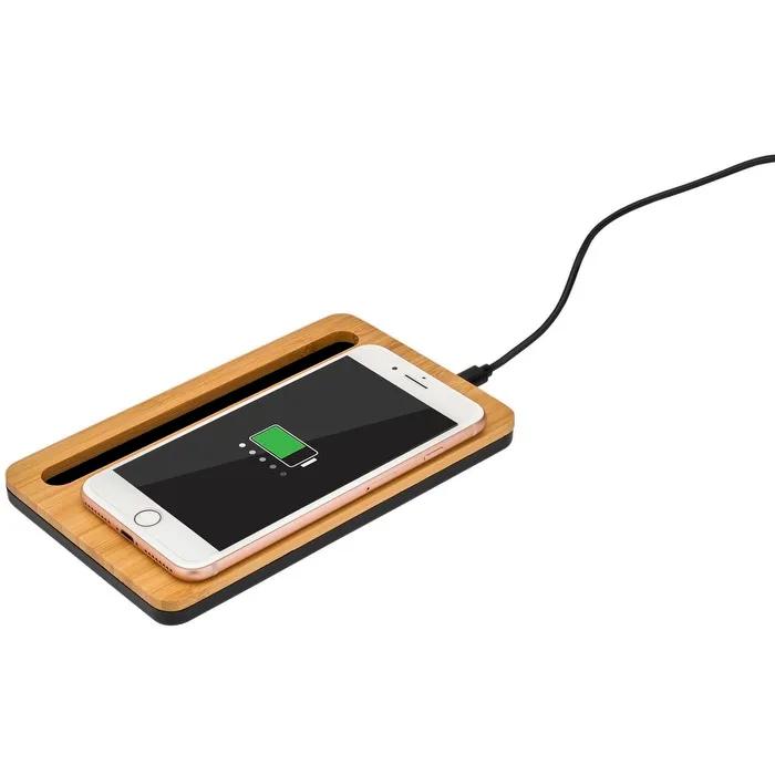 5W Bamboo Desktop Wireless Charger - product view 5