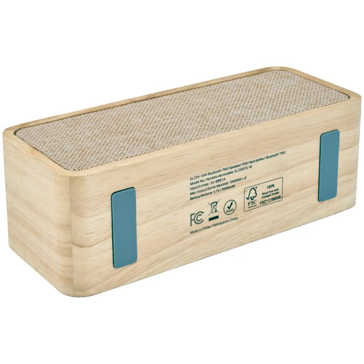 Urban Peak® 10W TWS FSC Wood Wireless Speaker - product view 5
