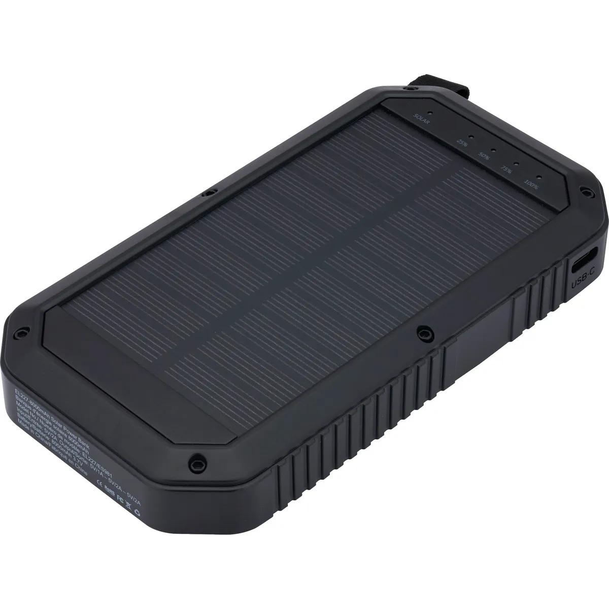 Trio Port Solar Charge LED Power Bank 8,000mAh - product view 5