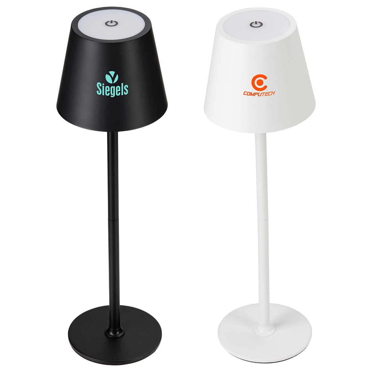 Illume Rechargeable Touch-Control Mini Desk Lamp - promotional product with custom logo