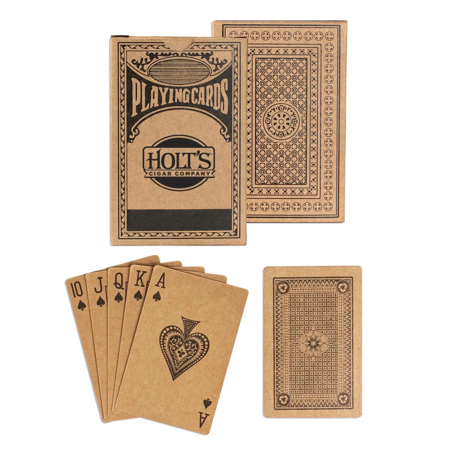 Playing Cards Standard Deck Kraft Paper Custom - 52 Cards