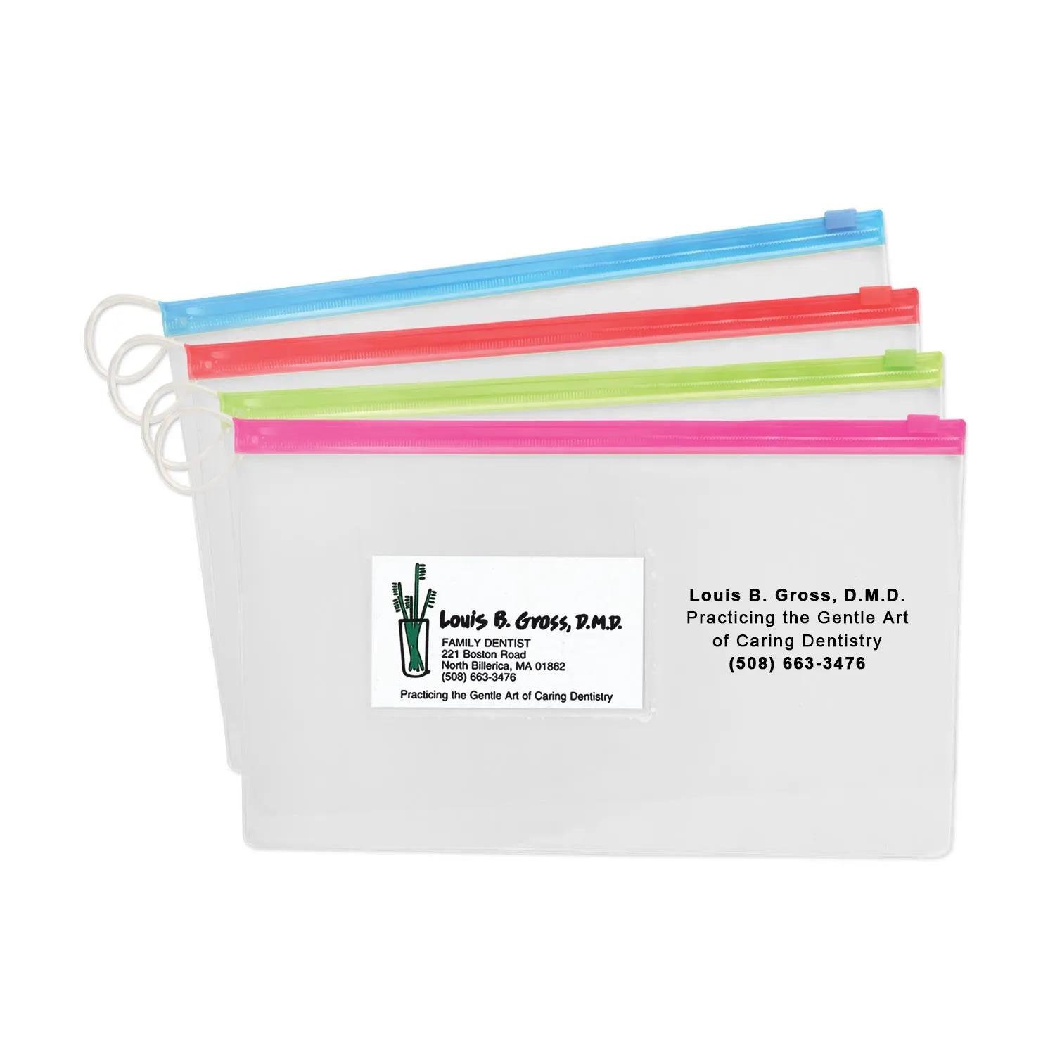 Vinyl Pouches with Business Card Slot Large Size