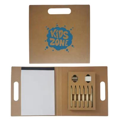 Craft Set with Colored Pencils and Pages - 7.75 x 8.2 in
