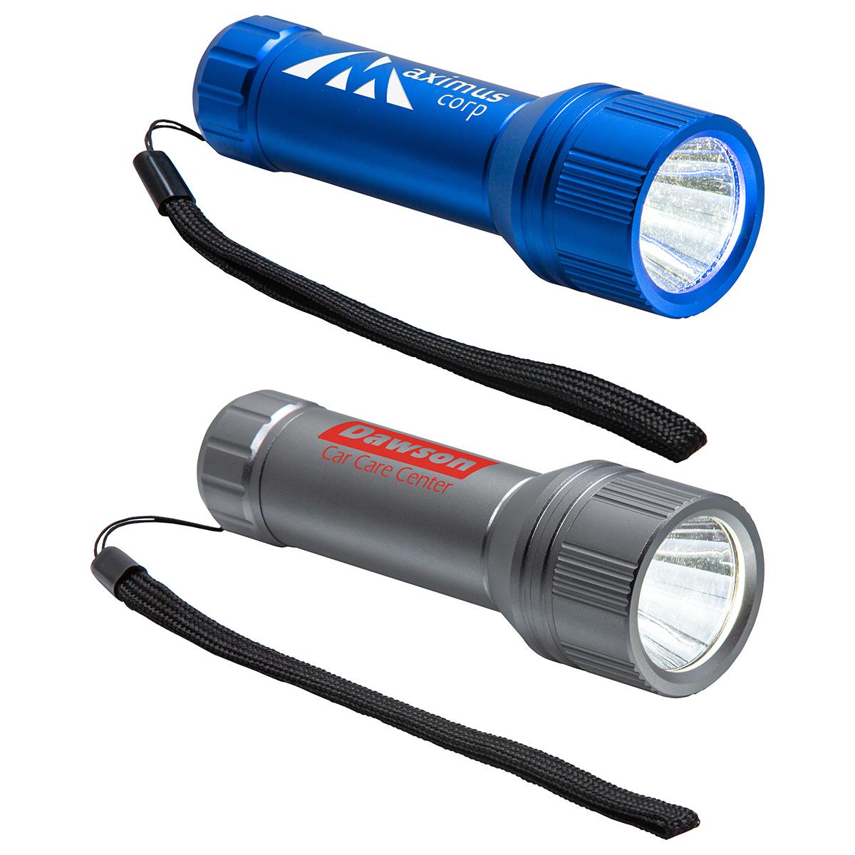 Reliant Aluminum Waterproof Flashlight - promotional product with custom logo