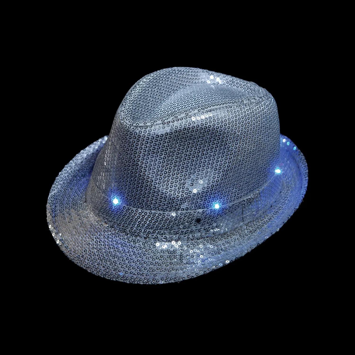 Light Up Sequin Fedora - promotional product with custom logo