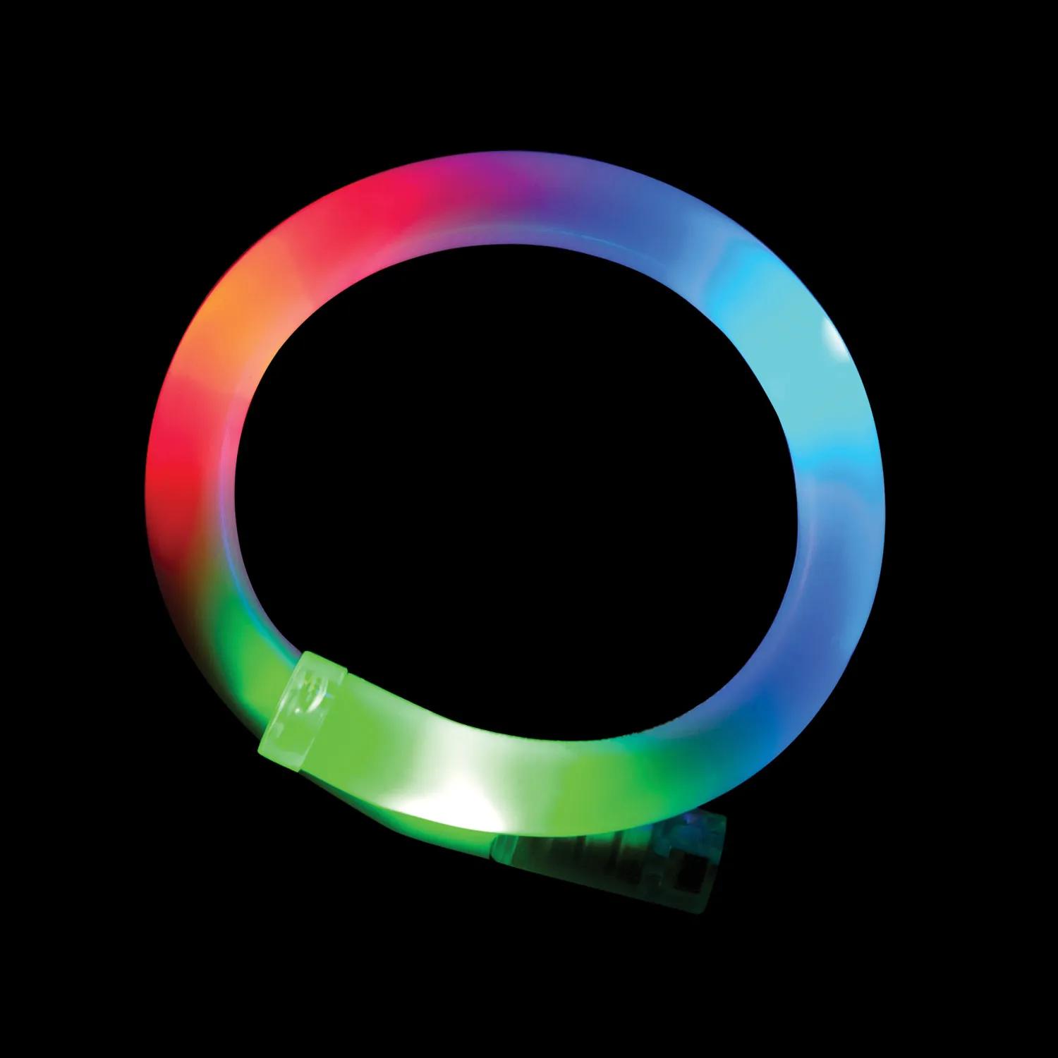 LED Tube Bracelet Light Up Multicolor Silicone