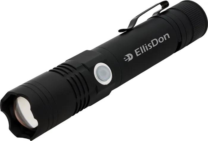 Rechargeable 3W Aluminum Focus Flashlight - product view 2