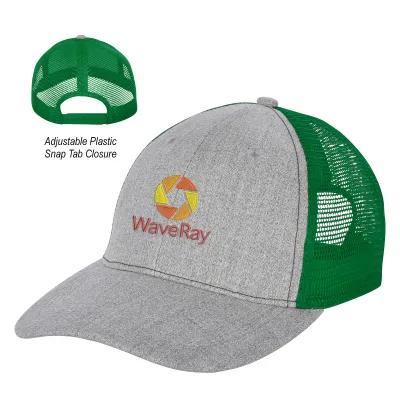 Cap Mesh Back Heathered 6-Panel Hayden (Adjustable)