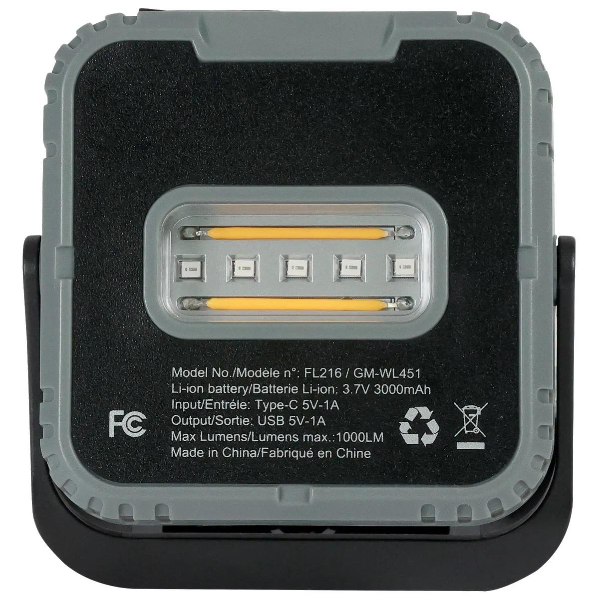 Rechargeable 10W COB/LED Trio Ready Worklight - product view 3