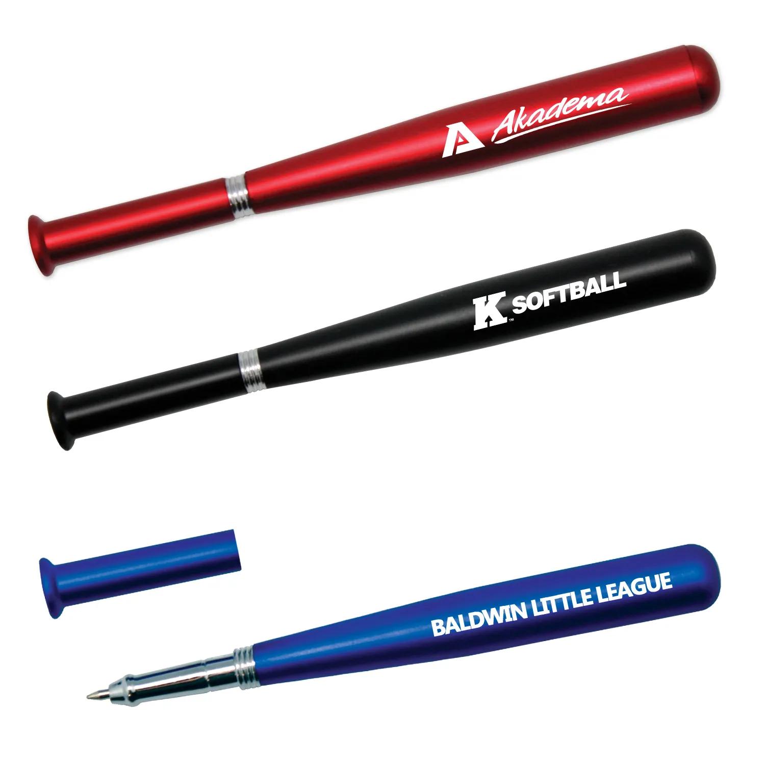 Baseball Bat Pen Metallic Colors Replica - 5.125 in