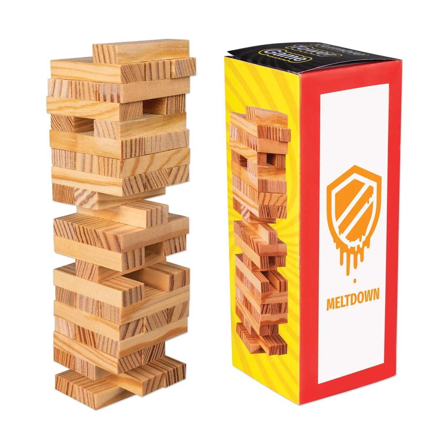 Wooden Tower Block Game Mini Team Building Activity